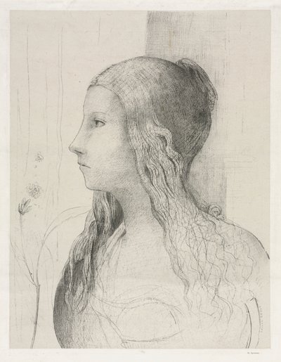 神々の黄昏のブリュンヒルデ 作： Odilon Redon