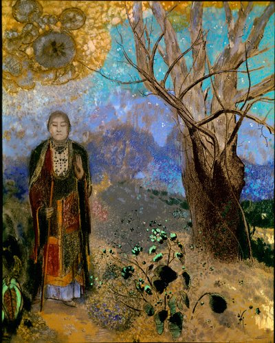 ブッダ（キャンバスに油彩） 作： Odilon Redon
