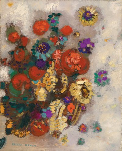 花束。 作： Odilon Redon