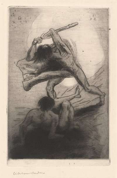カインとアベル 作： Odilon Redon