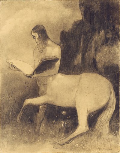 ケンタウロスリーディング 作： Odilon Redon