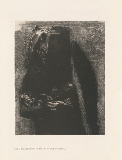 それは悪魔です 作： Odilon Redon
