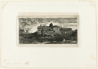 ハランベルツのチャペルと巡礼者のホスピス（バス・ピレネー地方） 作： Odilon Redon