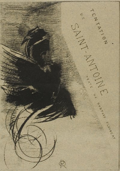 聖アンソニーの誘惑のためのカバー口絵 作： Odilon Redon