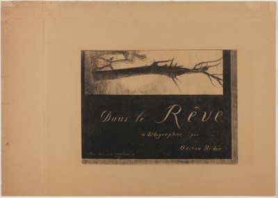 表紙-扉絵、『In Dreams』より 作： Odilon Redon