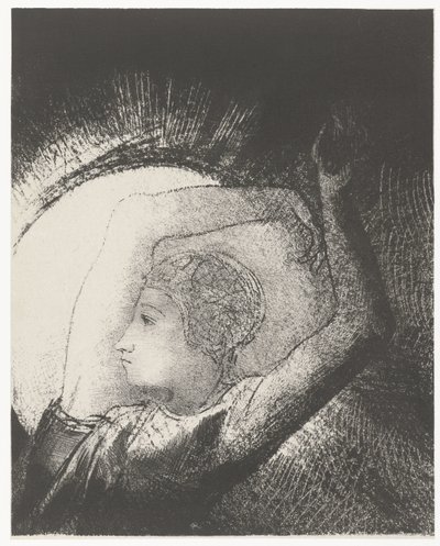 太陽を纏った女性 ...une femme revêtue du Soleil (オブジェクトのタイトル) サンジャンの黙示録（シリーズ名） ヨハネの黙示録（シリーズタイトル） 作： Odilon Redon