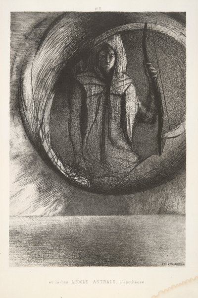 そしてあそこ 作： Odilon Redon