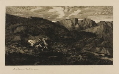 恐れ 作： Odilon Redon