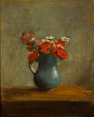 花瓶の花 作： Odilon Redon