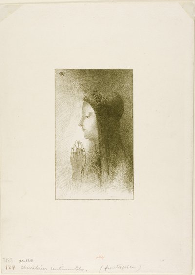フェルディナンドエロルド作のシュヴァラリスセンチメンタルズの前絵、1893 作： Odilon Redon