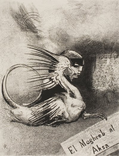 Edmond PicardによるEl Moghreb al Aksaの口絵 作： Odilon Redon