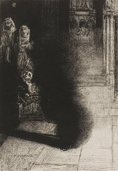Emile VerhaerenによるLes Flambeaux noirの口絵 作： Odilon Redon