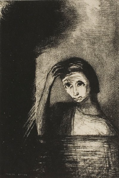 エミール・ヴェルヘーレン『Les Debacles』より扉絵 作： Odilon Redon