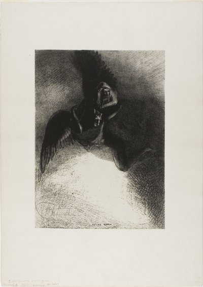 ギュスターヴ・フロベールへの口絵 (ギュスターヴ・フロベールへ) 作： Odilon Redon