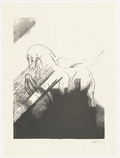 翼のある馬 シュヴァルエール 作： Odilon Redon