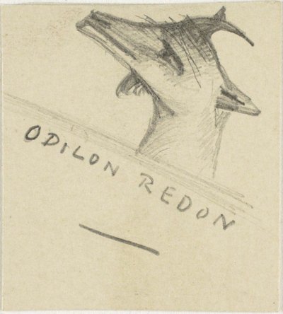 ヤギ 作： Odilon Redon