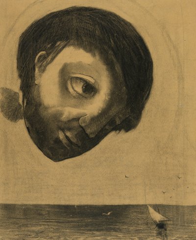 水の守護者の精神、1878 作： Odilon Redon