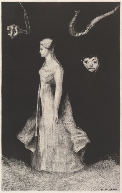 出没、1893-94。 作： Odilon Redon