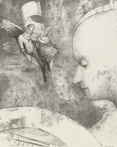 Heavenly Art、1894（print） 作： Odilon Redon