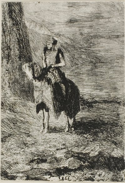 ホースマン・ウェイティング 作： Odilon Redon