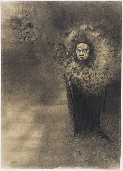 人間の植物、1880年頃 作： Odilon Redon