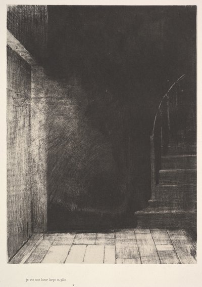1896年、大きくて淡い光の閃光を見た。 作： Odilon Redon