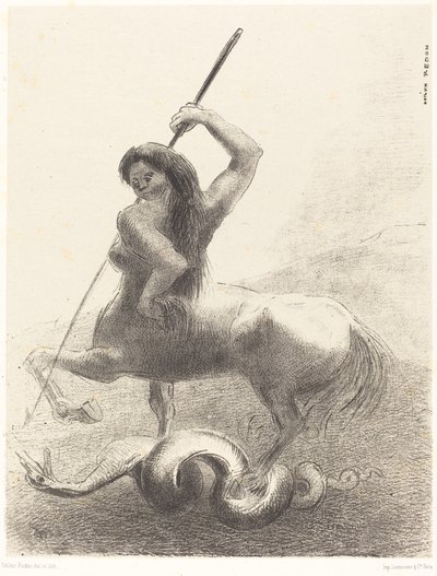 闘争と無駄な勝利がありました 作： Odilon Redon