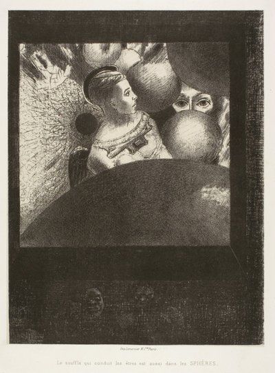 In the Spheres (The Breath That Leads Live Creatures も Spheres にあります)、To Edgar Poe のプレート 5 作： Odilon Redon