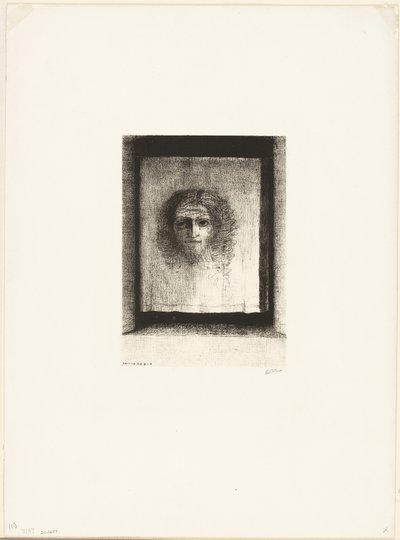 It Was a Veil, an Imprint, プレート 1/6 作： Odilon Redon