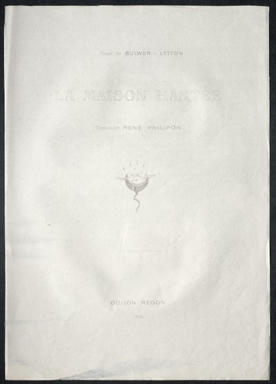 お化け屋敷、1896年。 作： Odilon Redon