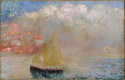 ボート 作： Odilon Redon