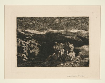 戦闘中の騎手 作： Odilon Redon