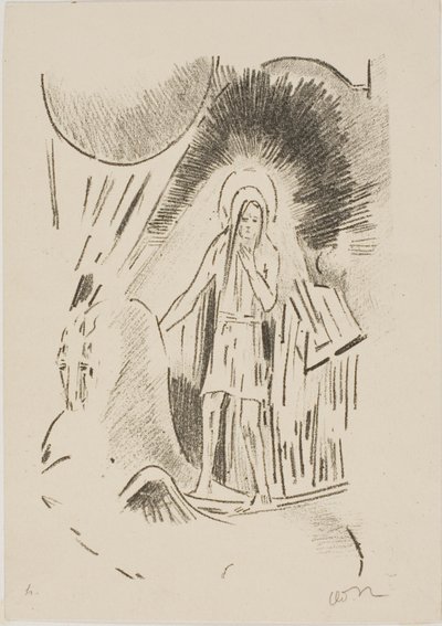 ペガサスに乗る男 作： Odilon Redon