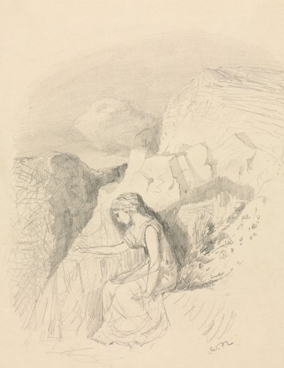 憂鬱、c。 1868年。 作： Odilon Redon
