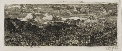 山の風景 作： Odilon Redon