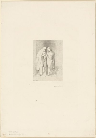 神秘的な会話 作： Odilon Redon