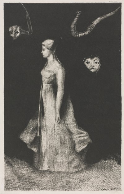強迫観念 作： Odilon Redon