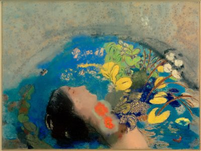 オフィーリア 作： Odilon Redon