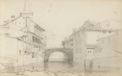 スケッチブックのページ「バスク地方」 作： Odilon Redon