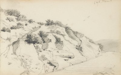 スケッチブックのページ「バスク地方」 作： Odilon Redon