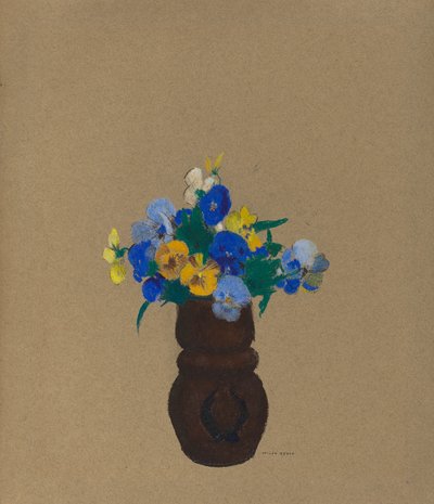 パンジー 作： Odilon Redon