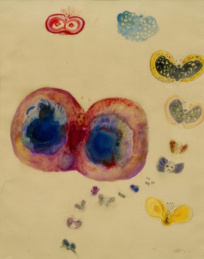 蝶 作： Odilon Redon