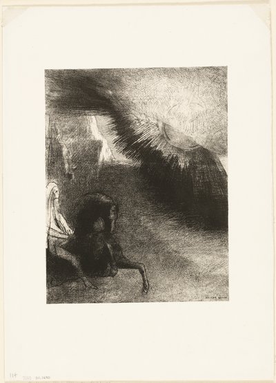 月下世界の巡礼者、プレート 5/6 作： Odilon Redon