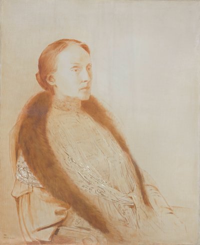 A.M.L.の肖像 ボンガー・ヴァン・デル・リンデン 作： Odilon Redon