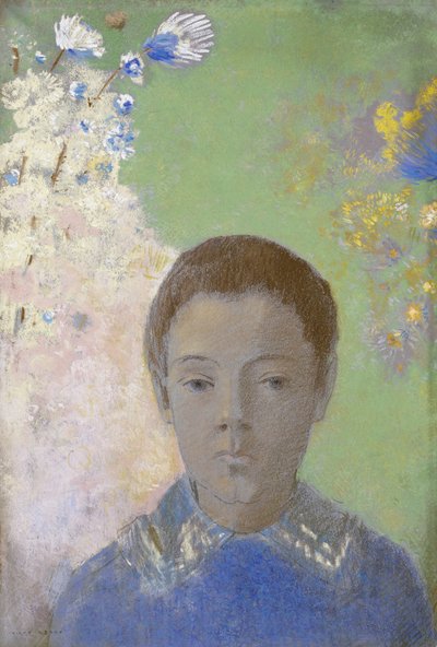 アリ・ルドンの肖像、1898年頃 作： Odilon Redon