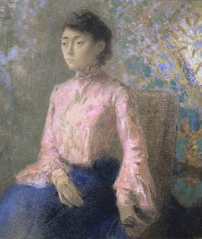 ミスジャンヌシャインの肖像、1903 作： Odilon Redon