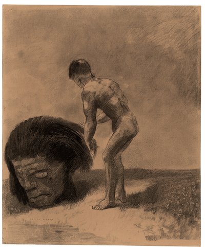 原始的な存在 作： Odilon Redon