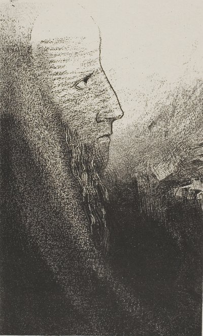 聖アントニウス: 「私の神よ、私を助けてください!」、プレート 2/24 作： Odilon Redon