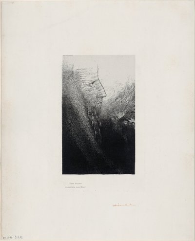 聖アントニウス: 「私の神よ、私を助けてください!」、プレート 2/24 作： Odilon Redon