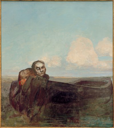 運命の天使 作： Odilon Redon